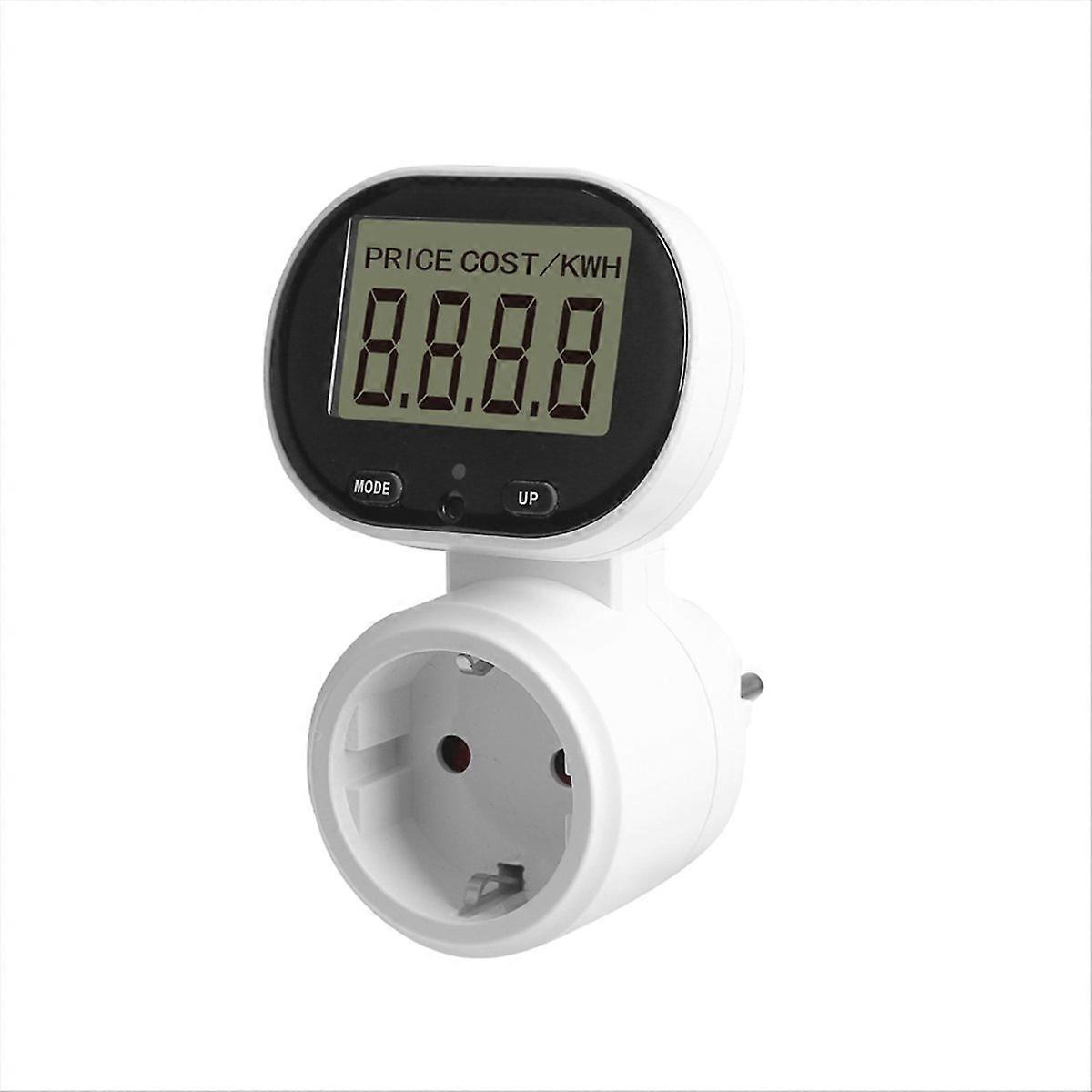 Digitaler Stromzähler (wattmeter Und Voltmeter) Mit Europäischem Stecker.