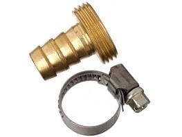 Vaterteil mit Schelle 1/2, Messing - Conmetall