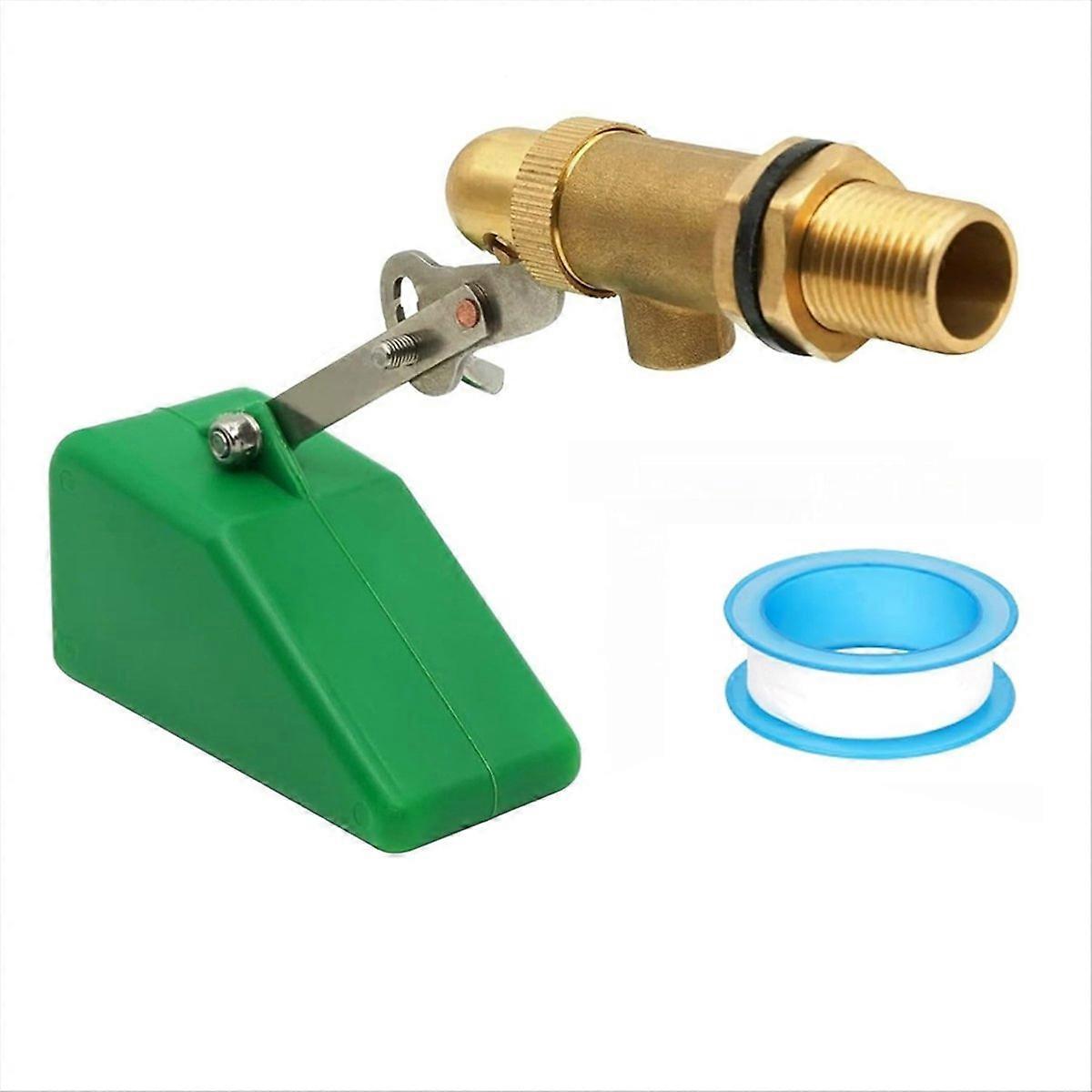 1/2-zoll-schwimmerventil, Messing-schwimmerventil Für Wassertanks, Schwimmerkugelventil Mit Verstellbarem Arm, Automatische Wasserstandsregelung