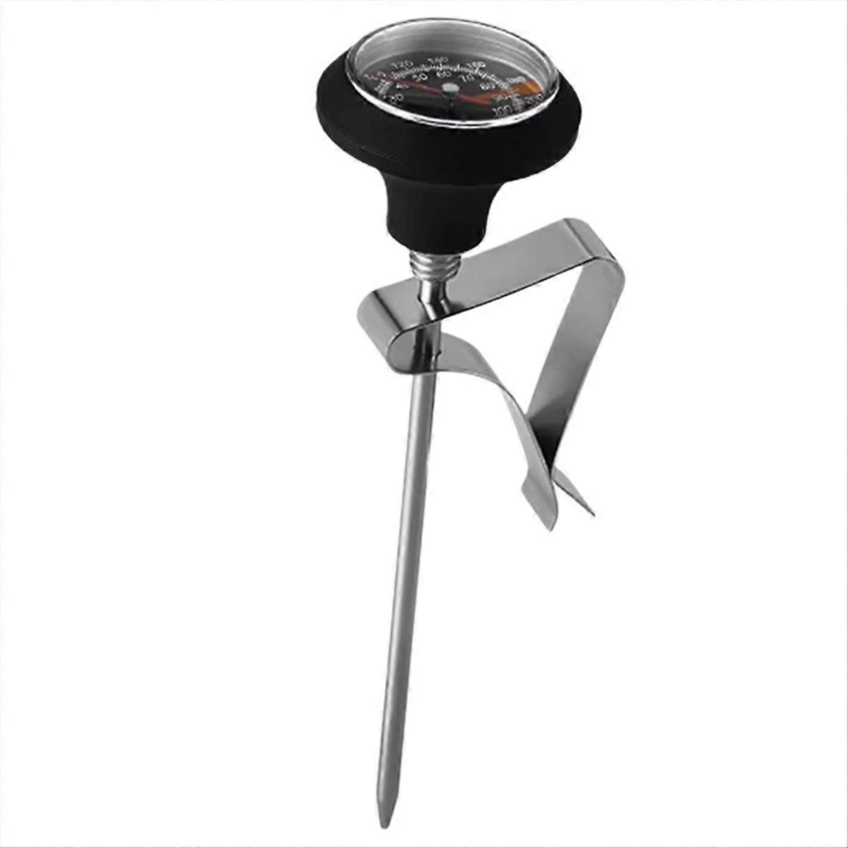 Milchschaumthermometer, Zeigerthermometer, Mechanisches Thermometer Für Filterkaffee, Kaffeezubehör, Küchenaccessoires, Schwarz