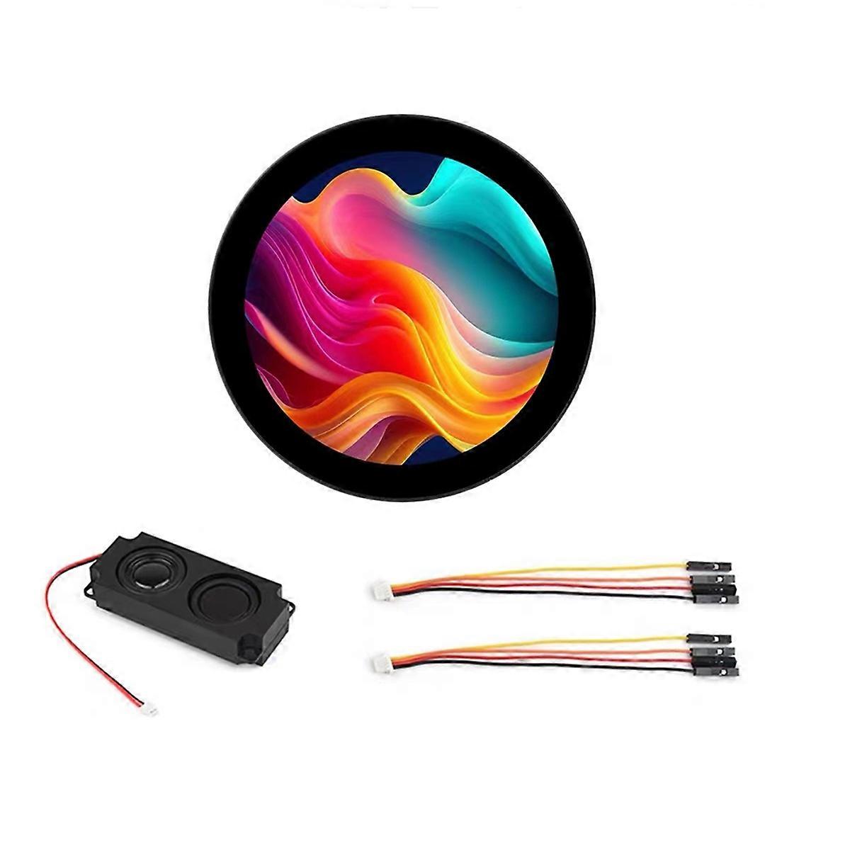 Runder 3,4-zoll-touchscreen, 800 X 800 Pixel Auflösung, Ips-panel, 10-punkt-multitouch, Kompatibel Mit Ki-sprachinteraktion