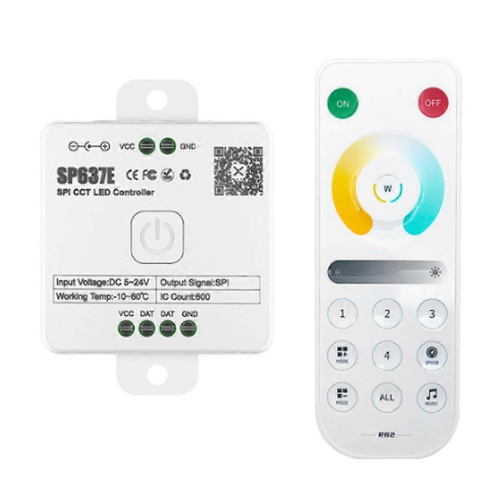Dual And-sp637e Spi Dc5-24v Controller Mit 2,4 Ghz Touchscreen-fernbedienung