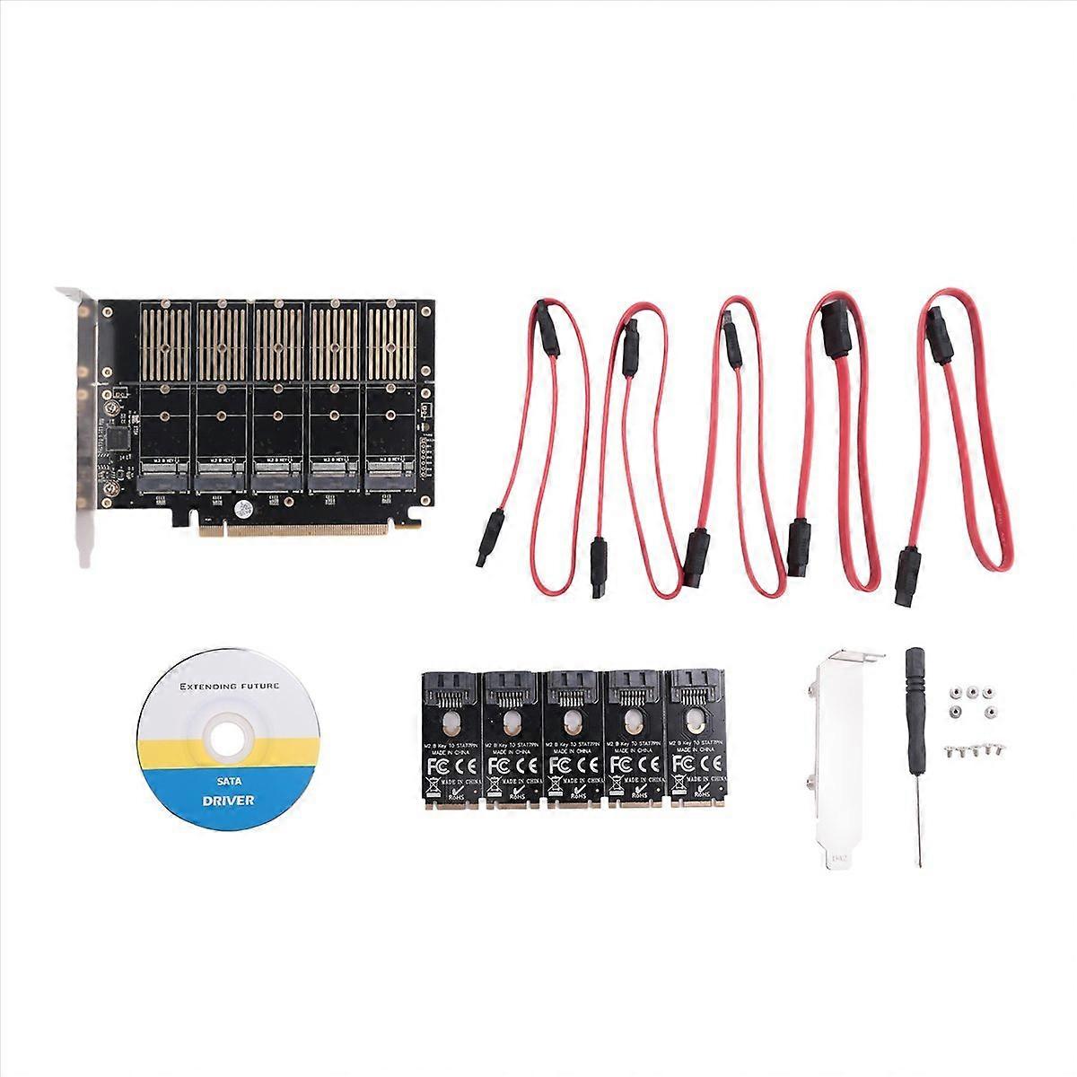 Nvme M.2 Key B Ssd-adapterkarte, M.2 Ngff Zu Sata-iii Ssd-adapterkarte