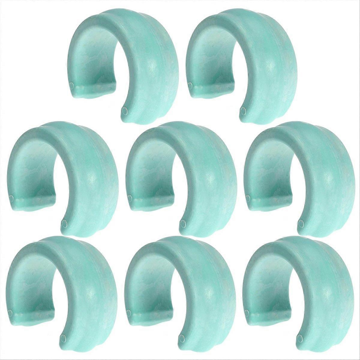 Set Mit 8 Universalgewichten Für Schwimmbadschläuche, Grüne Farbe.