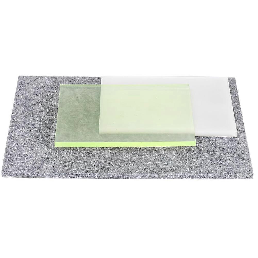 Set Aus 3 Lederperforationsmatten, Geräuschloser Kunststoffperforationsmatte Und Schalldichtem Schneidebrett Für Die Lederverarbeitung