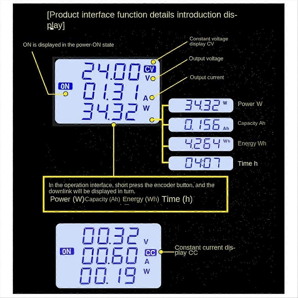 Abwärtswandler 22 A 1400 W Dc Cv, Abwärtsspannungsmodul 5 V 12 V 24 V 36 V 48 V