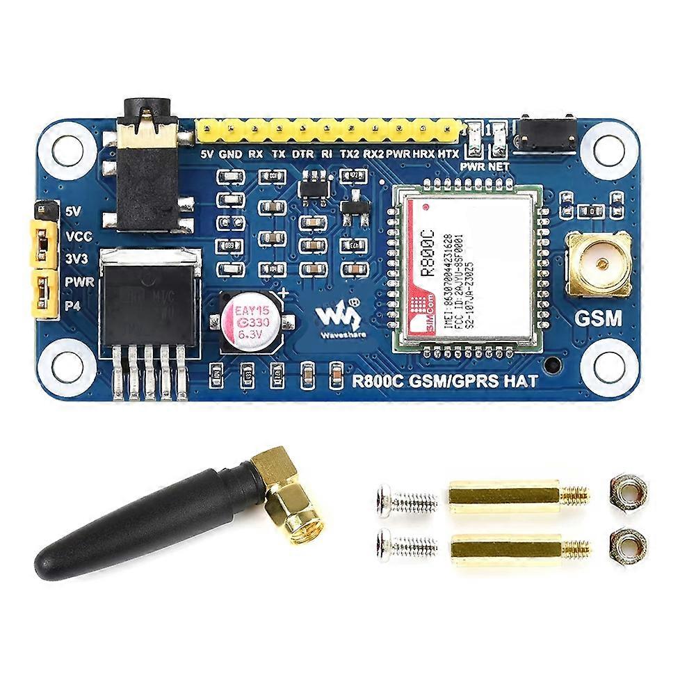 Waveshare 2g Netzwerk R800c Gsm/gprs Erweiterungsplatine Für Raspberry Pi Zero 2 W 3 3b 4 5: Breakout Shield Hat Zubehörset