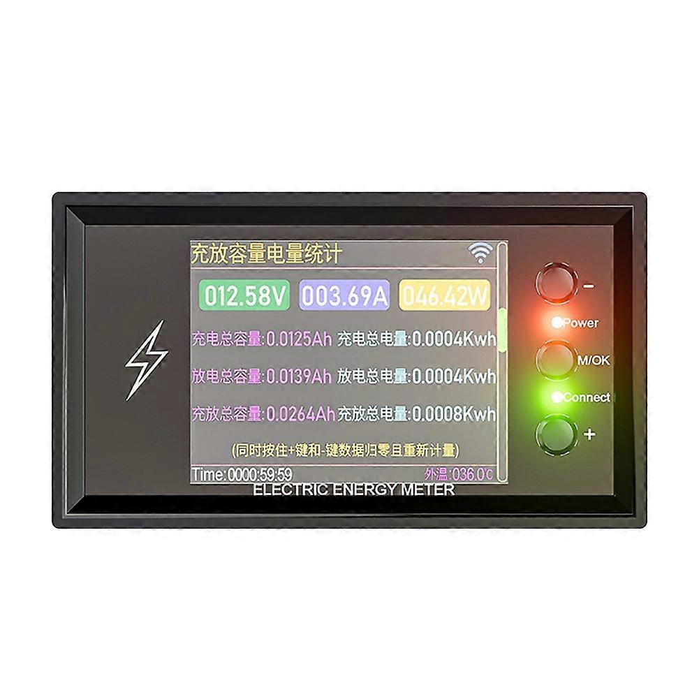 Tuya Cw20 420v Wifi Smart Digital Lithium-batteriekapazitätstester, Gleichspannungs-, Strom- Und Leistungsmesser (30a)