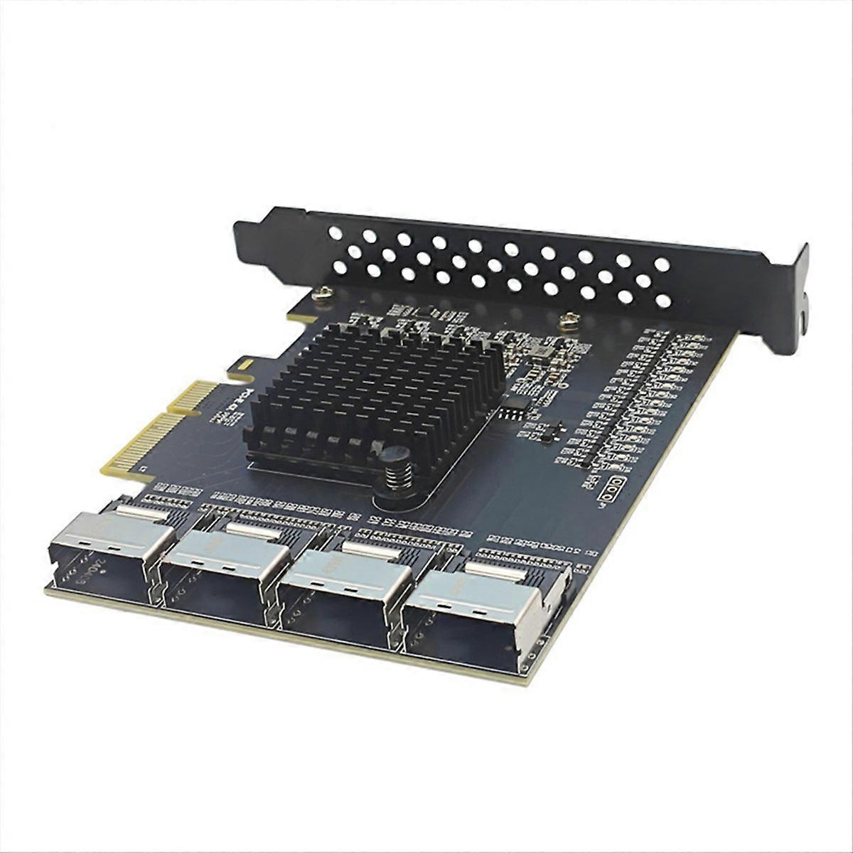 Sff-8087 4-port Pcie Auf 16-port Sata3.0 Erweiterungskartenadapter Mit Sata3.0-controller Für Win10/11/2003/linux