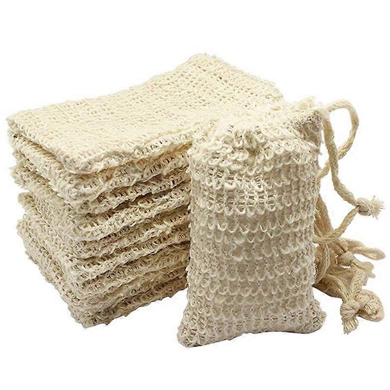 Set Mit 30 Seifenbeuteln Aus Natürlichem Sisal, Aufbewahrungsbeutel Für Peelingseife