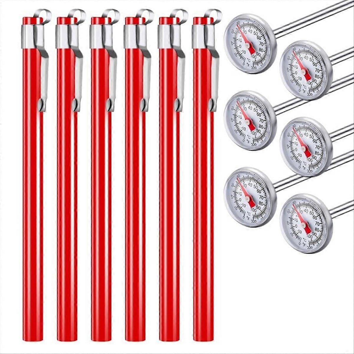 Set Mit 6 Küchenthermometern Aus Edelstahl