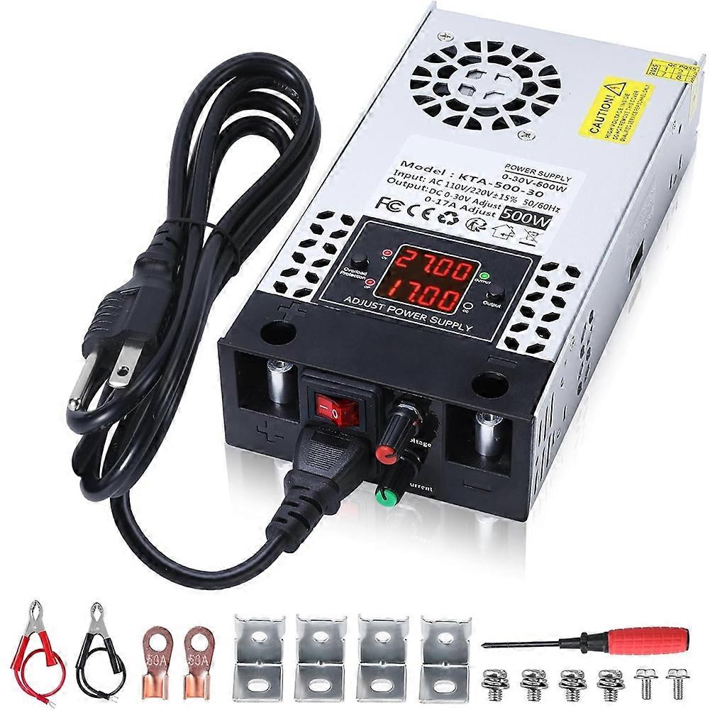 Ac/dc-wandler 5v, 12v, 24v, 30v Dc, Einstellbares Netzteil 0-30v, 0-17a, 500w, Schaltnetzteil Für Led-streifen (usa)