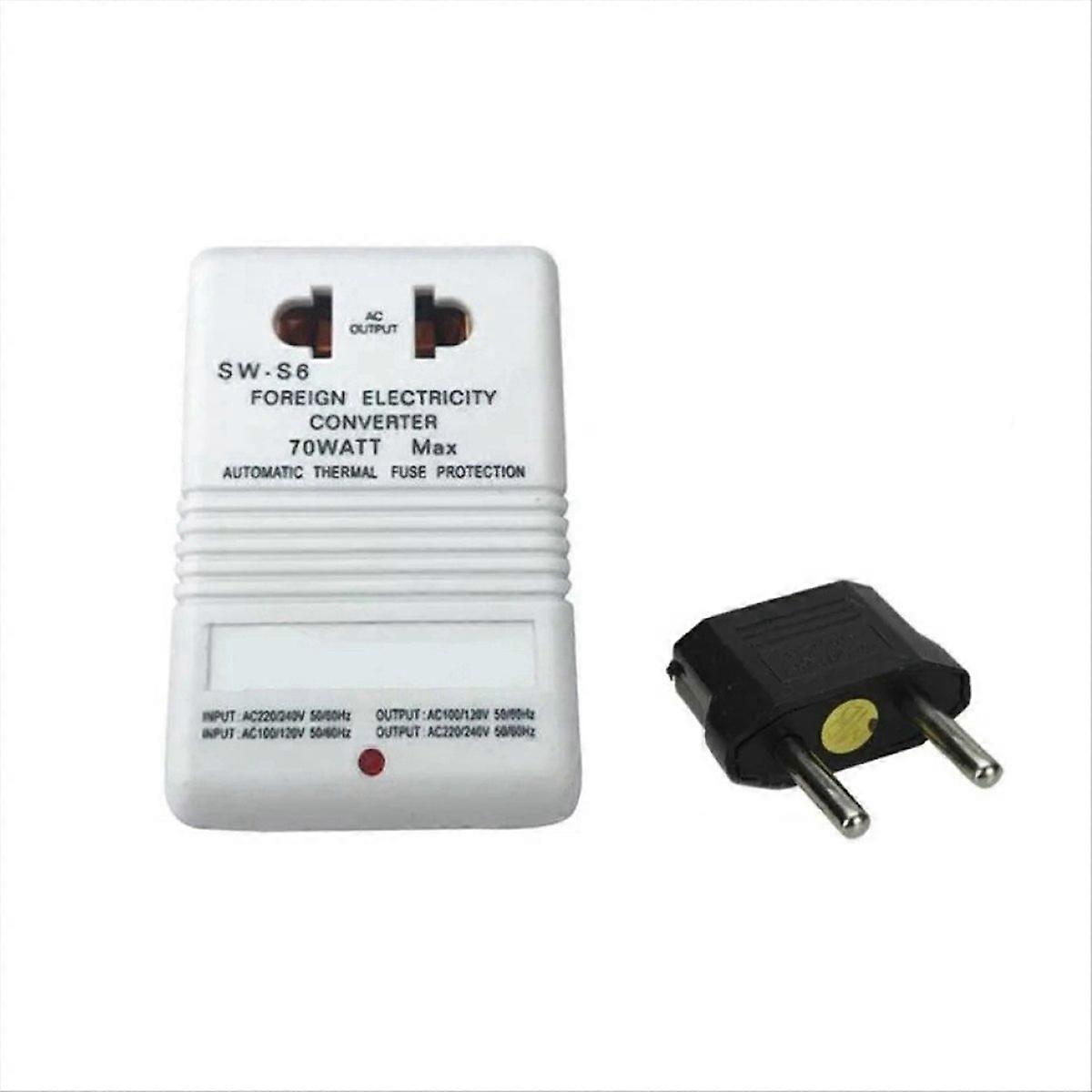 Zweikanal-spannungswandler 110 V/120 V Auf 220 V/240 V, Eu-stecker