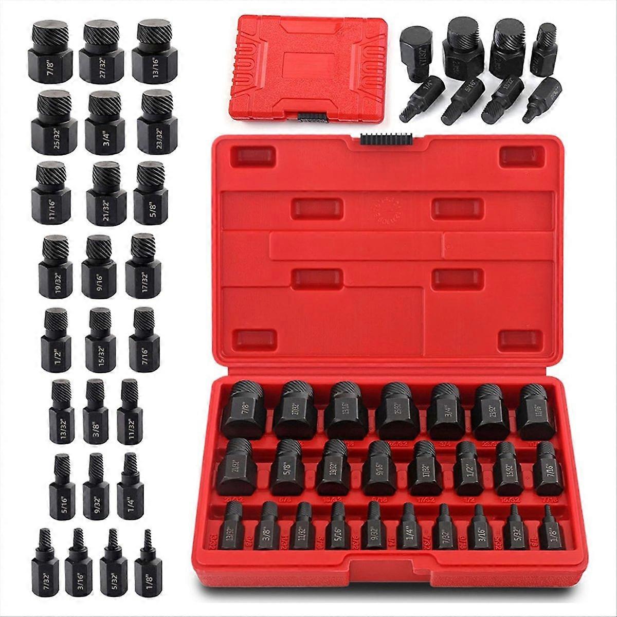 Set Mit 25 Ausdrehern Für Abgebrochene Schraubenköpfe