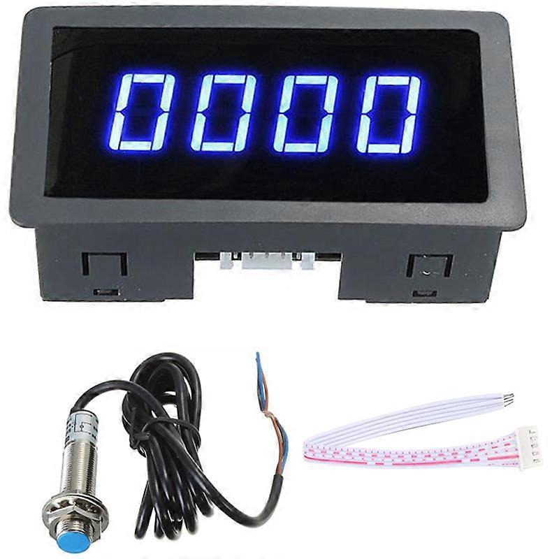 Digitaler Drehzahlmesser Mit 4 Blauen Leds, Geschwindigkeitsanzeige Und Hall-effekt-näherungssensor