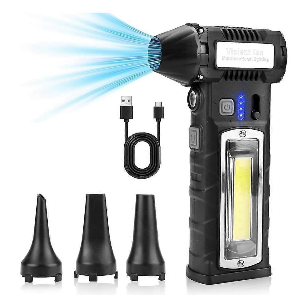 Druckluftgebläse, 130.000 U/min, Elektrisch, Mit Led-licht, Kabellos, Für Pc, Tastatur, Auto, Zuhause
