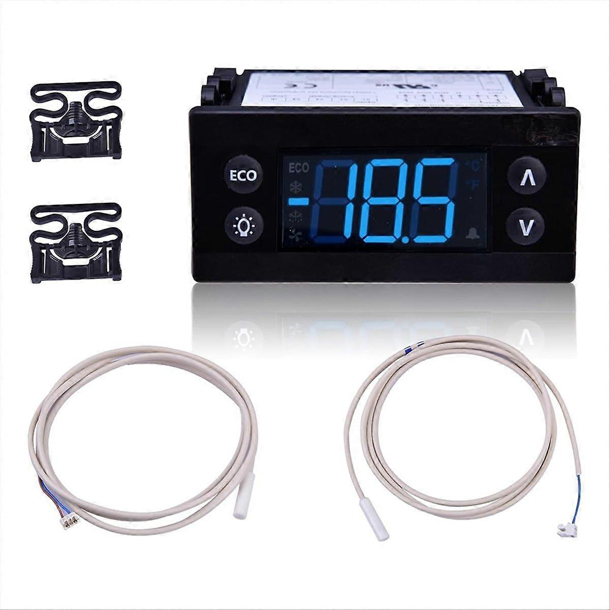 Temperaturregler-kit Erc112d, Elektronischer Kälteregler Mit Zwei Sensorfühlern, 00c30-123d-03 080g3492