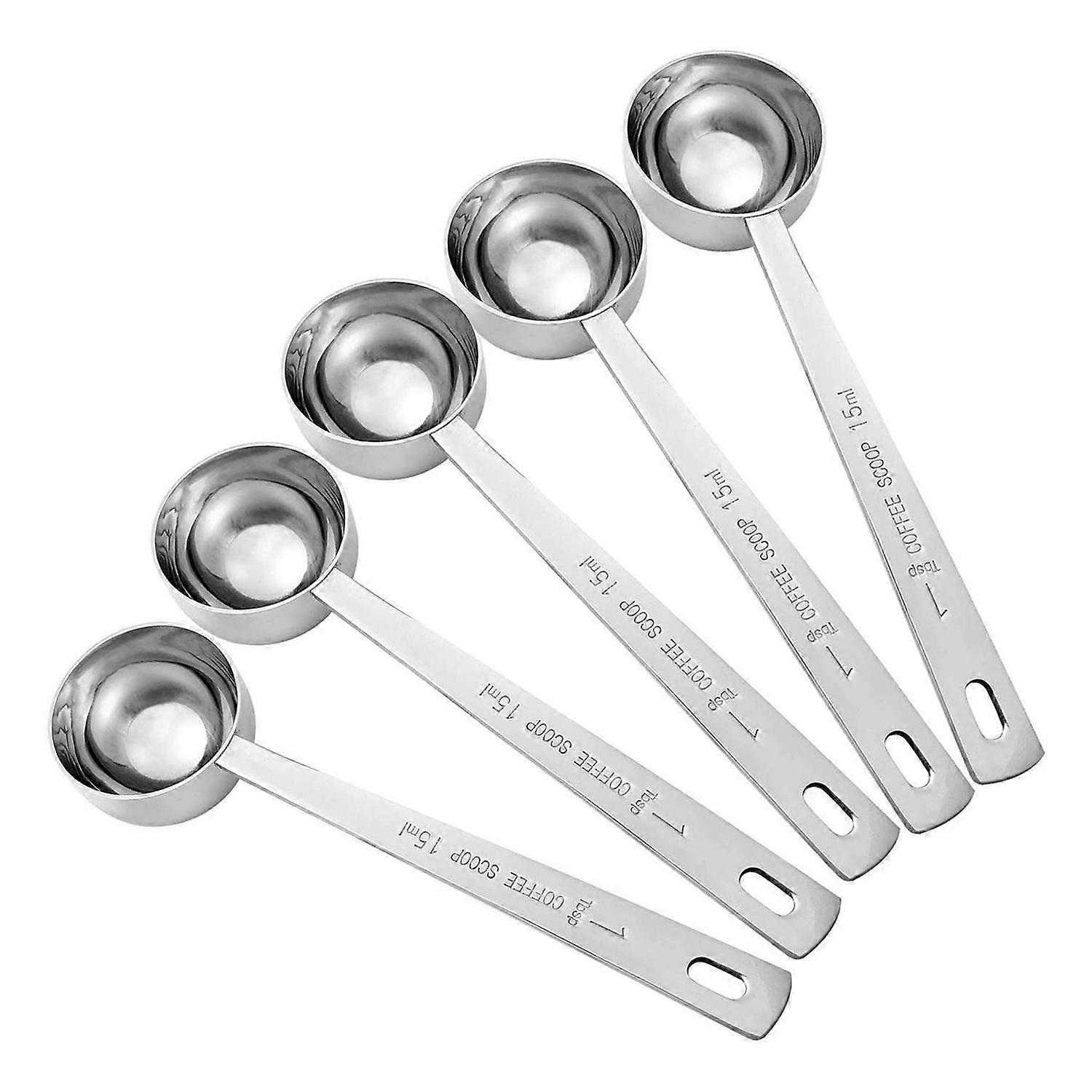 Kaffeemesslöffel Aus Edelstahl Mit Langem Griff, 5er-set