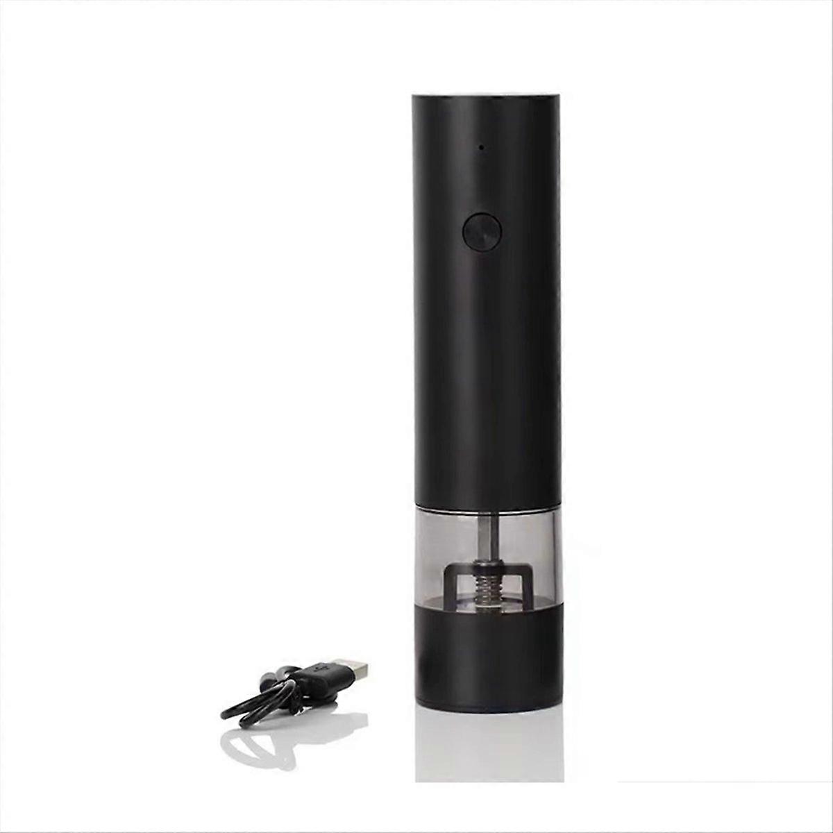 Automatische Elektrische Salz- Und Pfeffermühle, Wiederaufladbar Über Usb, Mit Einstellbarem Mahlgrad Und Einhandbedienung.