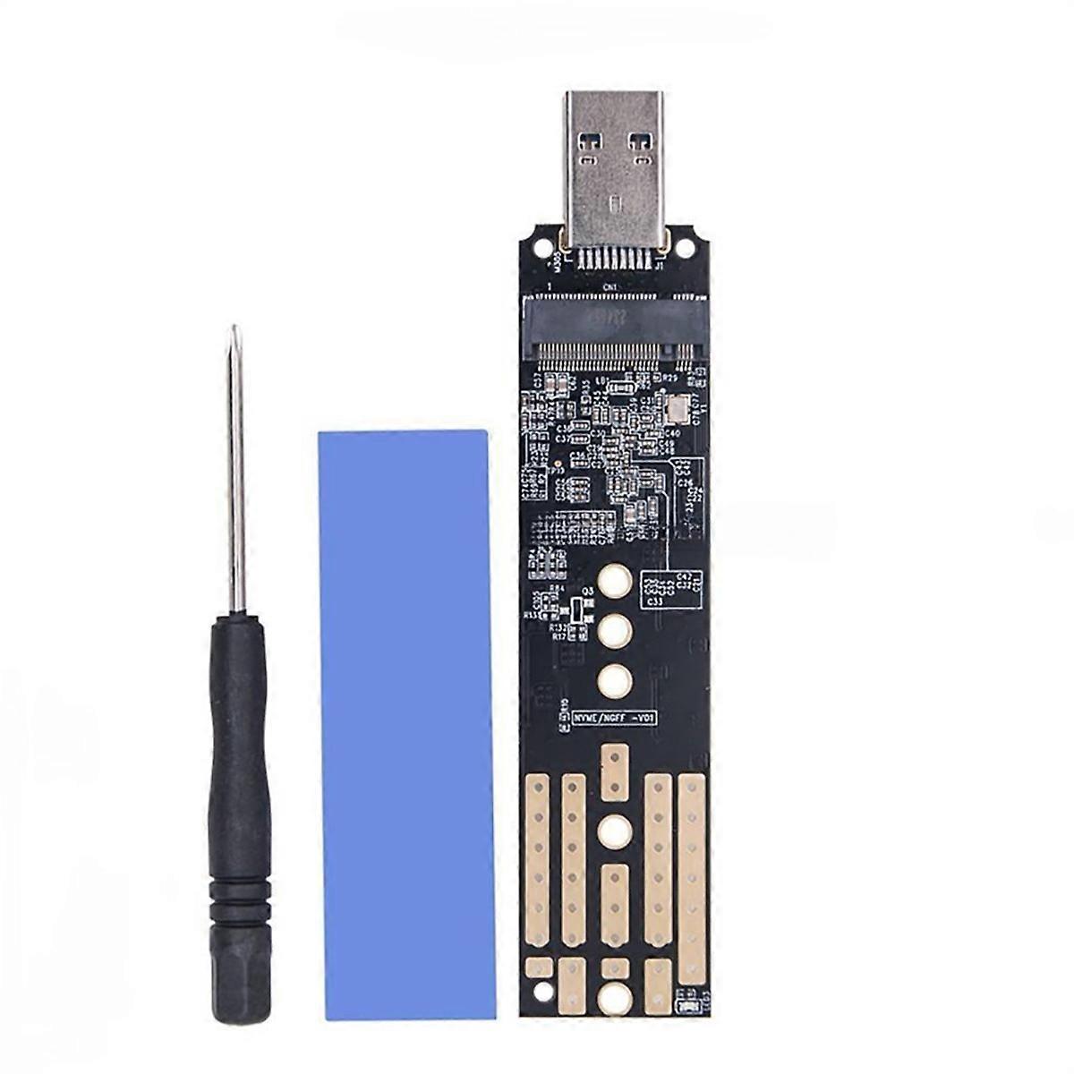 Dual-protokoll-m.2-ssd-gehäuse Für Nvme Ngff Auf Usb 3.1, Adapter Für M.2 2230/2242/2260/2280 Ssds
