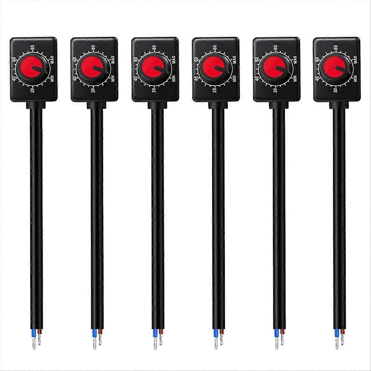 Set Mit 6 Led-dimmern Mit Drehknopf, 0/1-10v Dc, Mini-led-dimmer Mit Drehschalter, Passiver Niederspannungs-pwm-dimmer