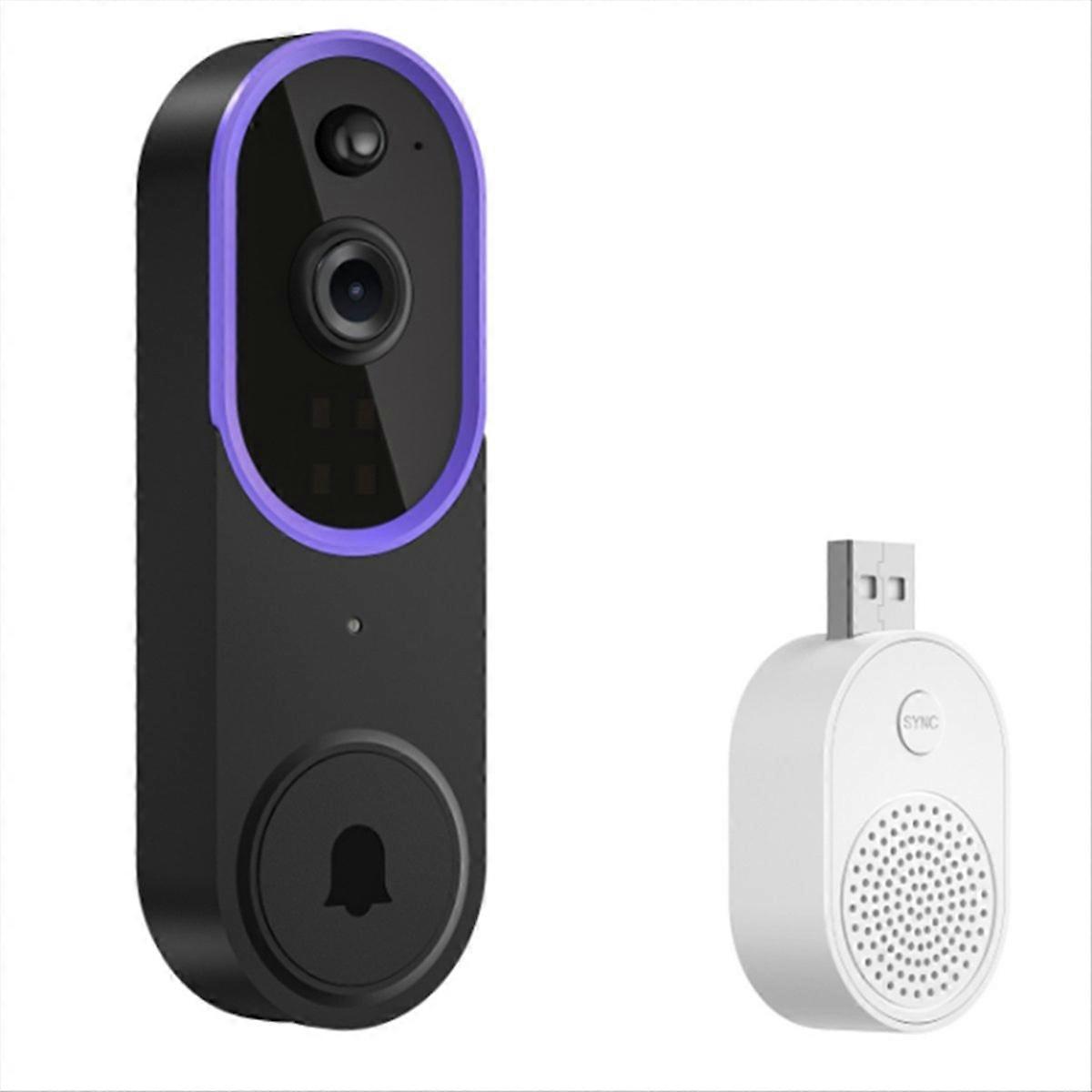 Drahtlose Video-türklingel Für Den Außenbereich Mit Digitalem Türspion, Infrarot-nachtsicht, Wasserdichter Hd-kamera.