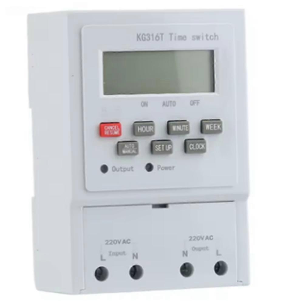 Kg316t Din-schienen-zeitschaltuhr Mit Lcd-anzeige, 220 V, Mikroprozessorgesteuert Und Mit Hoher Störfestigkeit.