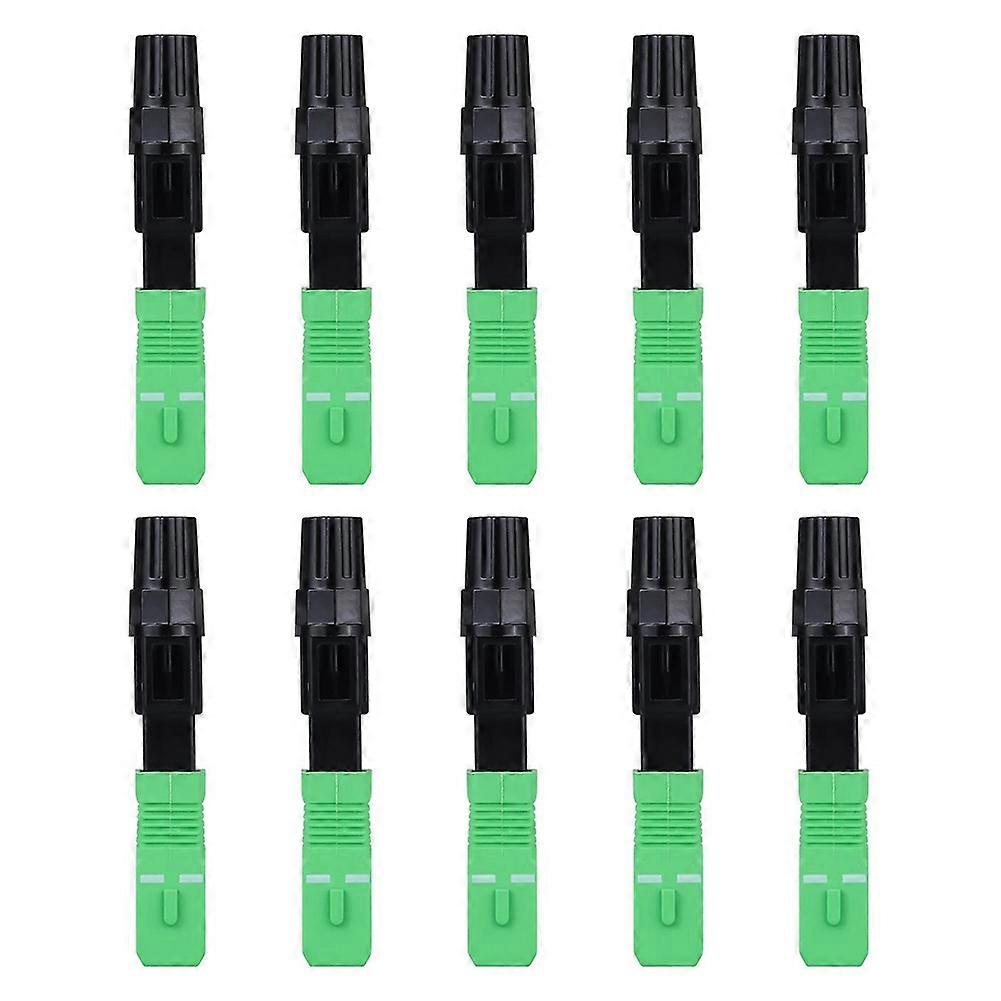 Packung Mit 10 Apc Sc Schnellverbindern Für Singlemode-glasfaser