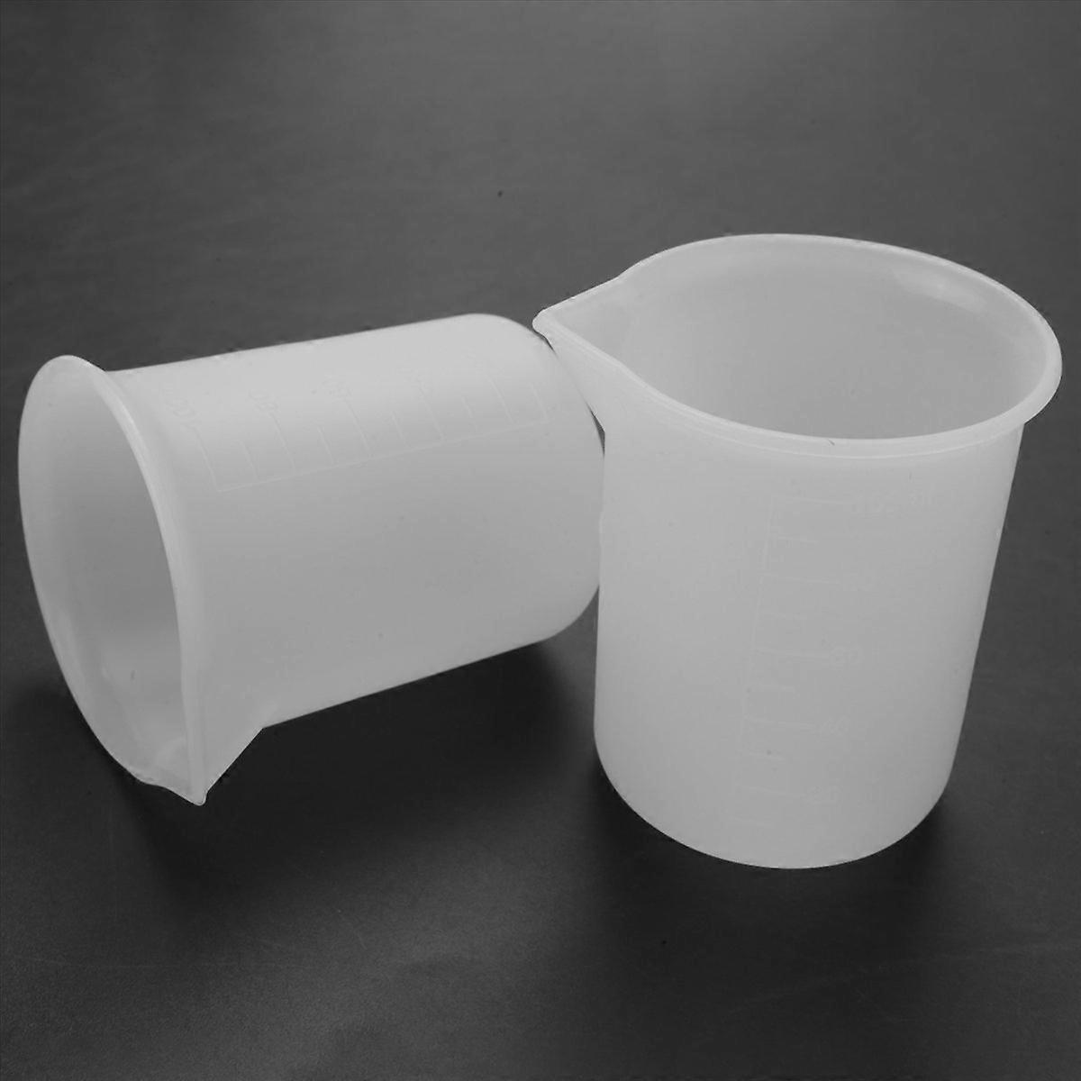 Set Mit 10 Silikon-messbechern, 100 Ml, Antihaftbeschichtet, Zum Mischen Und Für Kreative Projekte.