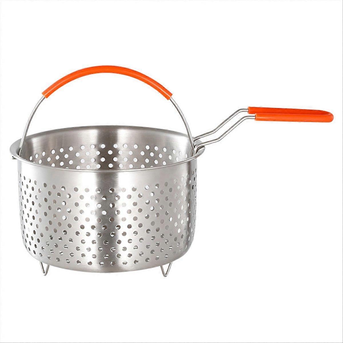 Frittierkorb Mit Griff, Aus Edelstahl 304, Spülmaschinenfest, Runde Form Für Bequemes Kochen, Ideal Zum Frittieren.