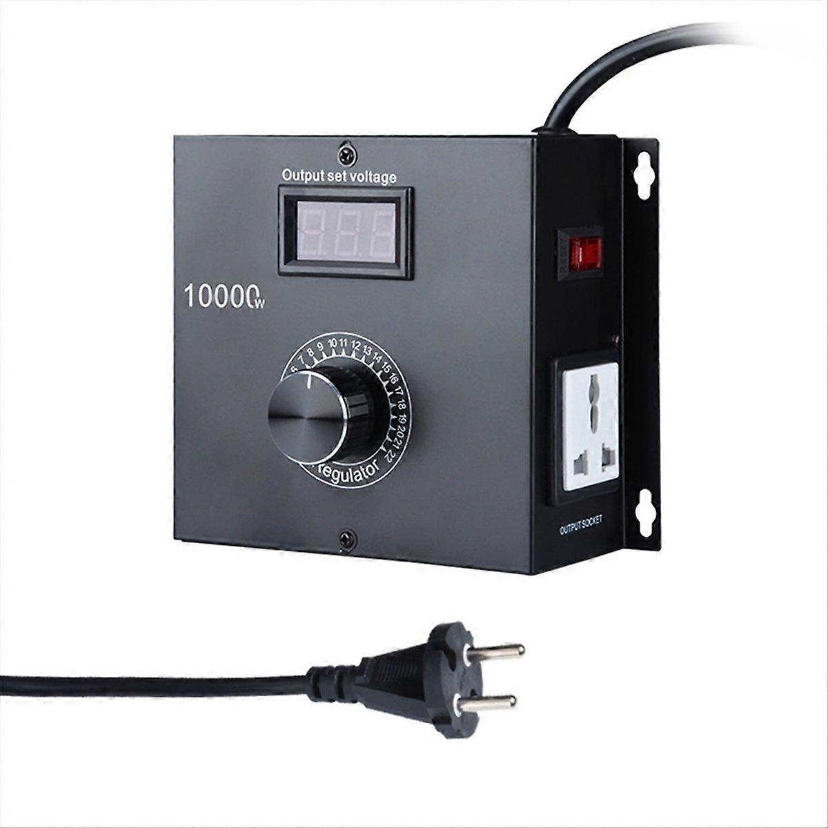 10.000w Scr Drehzahlregler Für Lüfter Und Motoren, 120-220v Ac, 22a, Ideal Für Elektrowerkzeuge (europäischer Stecker).