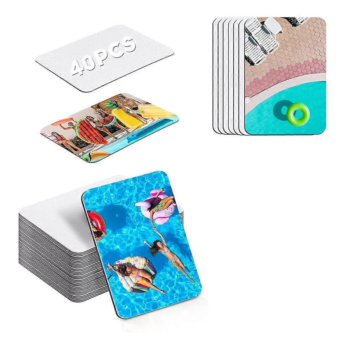 40 Unbedruckte Sublimationsmagnete (8,9 X 5,8 Cm) Für Kühlschrank Und Küchendekoration