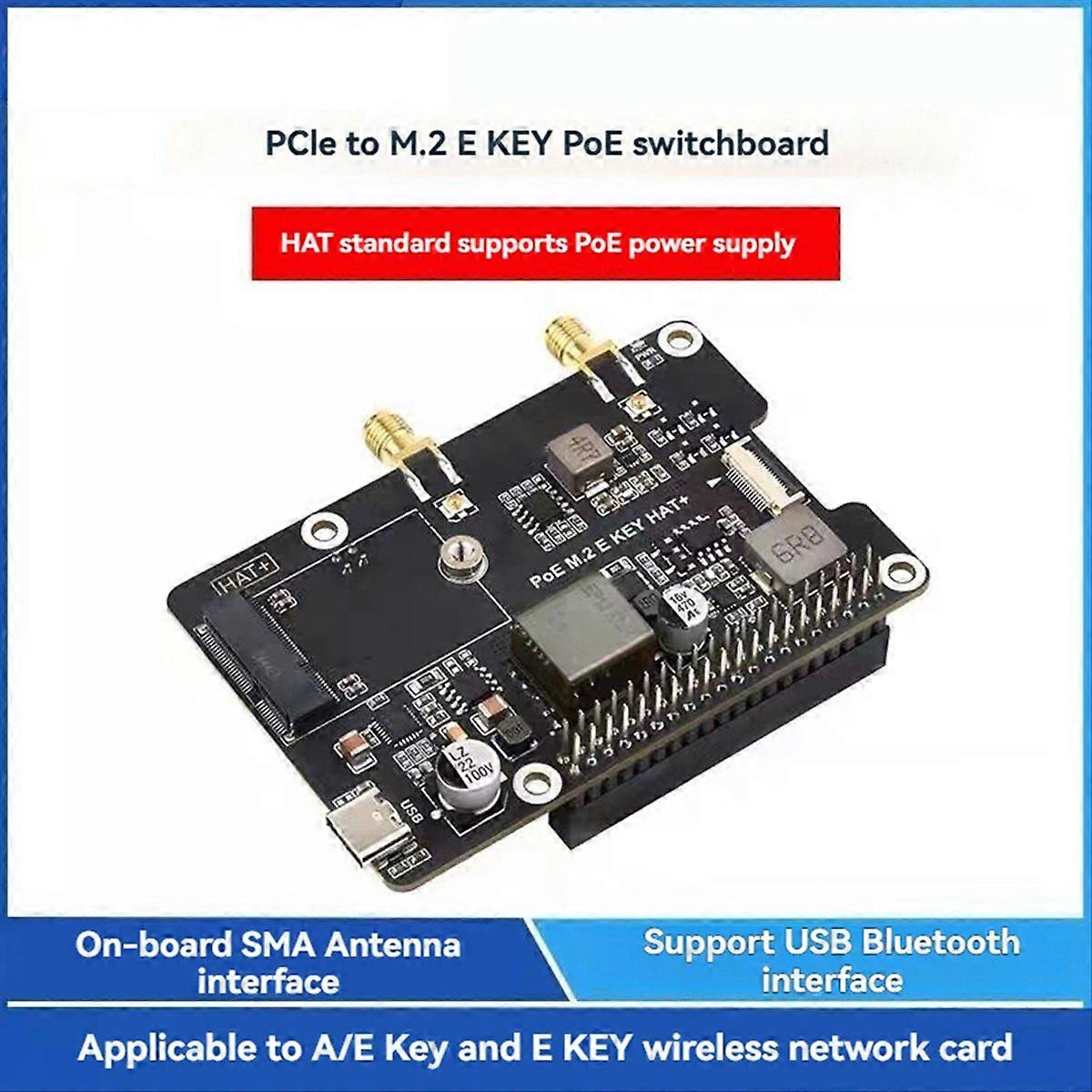 Für 5 Pcie Zu M.2 E Key Mit Poe Hat+