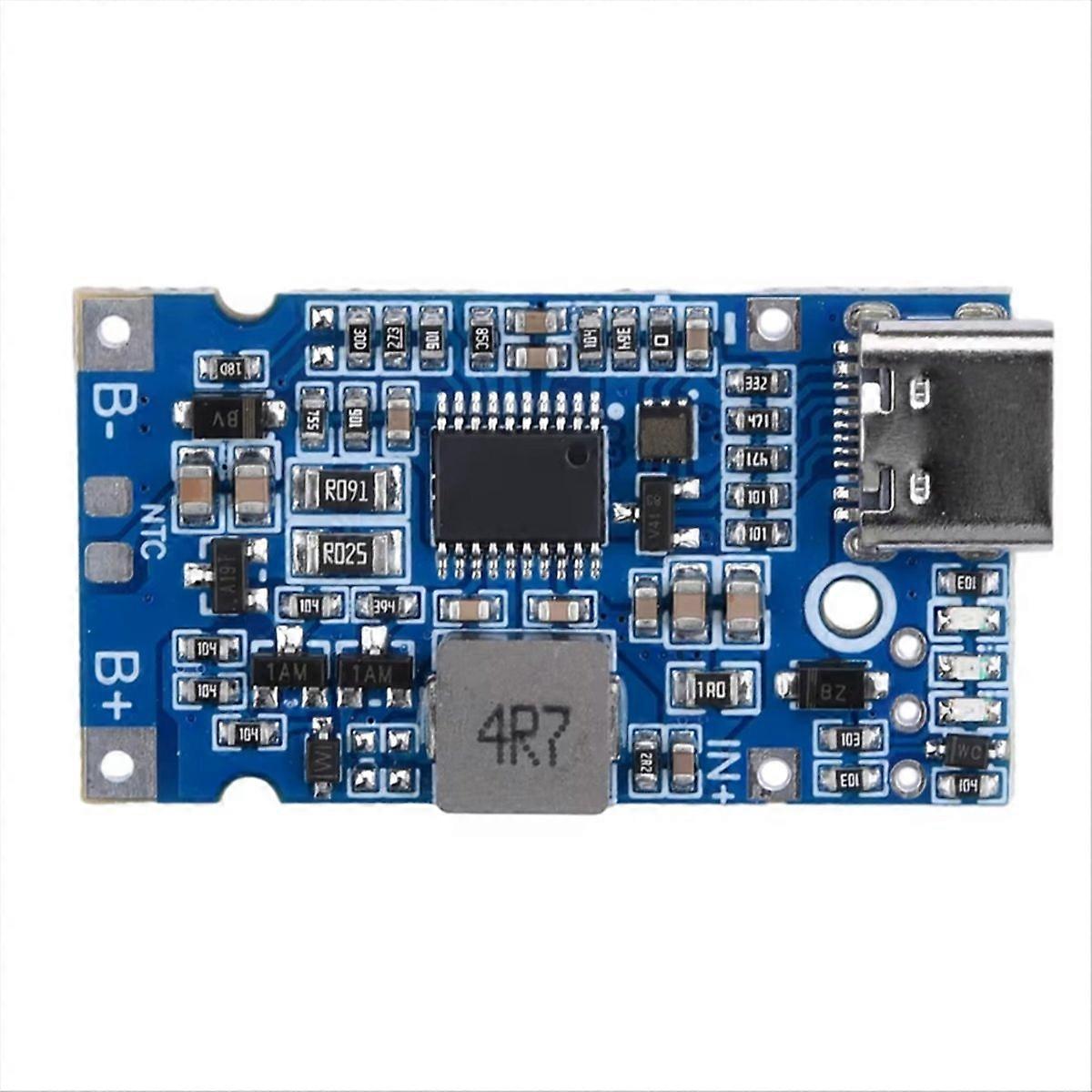 Usb-typ-c 2s/3s/4s 4,5 V–15 V 18 W 2 A Lithium-akku-lademodul, Unterstützt Schnellladen (qc), 3s-überhitzungsschutz