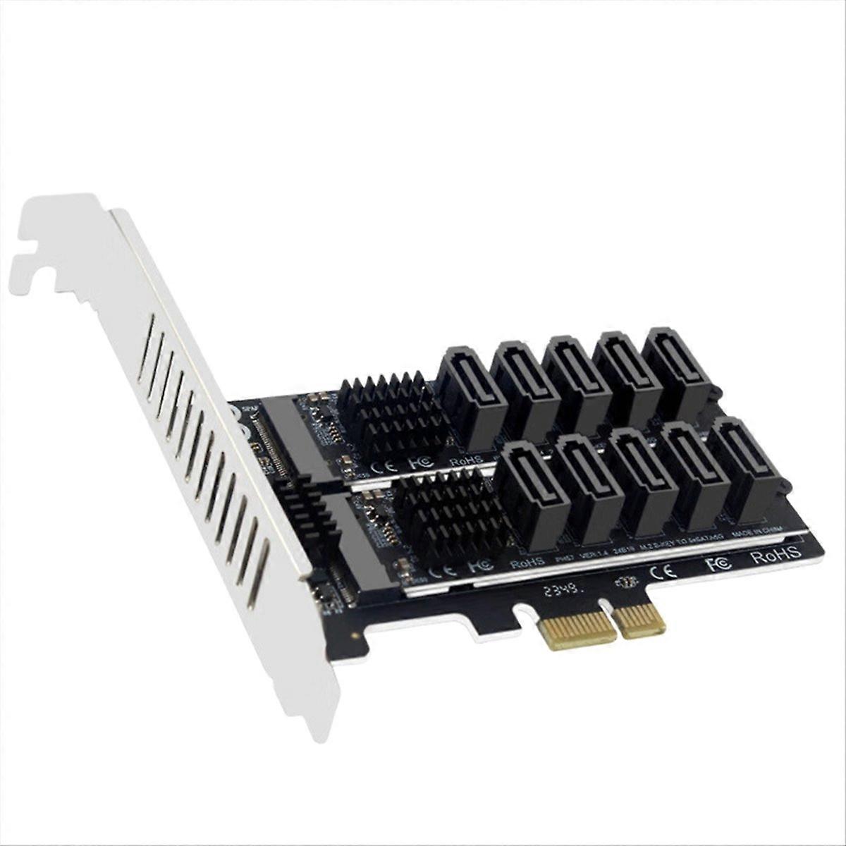 Carte Adaptatrice M.2 Vers Pcie Double Disque, Compatible Ssd M.2 2230/42/60/80 (pcie X1/x4/x8/x16)
