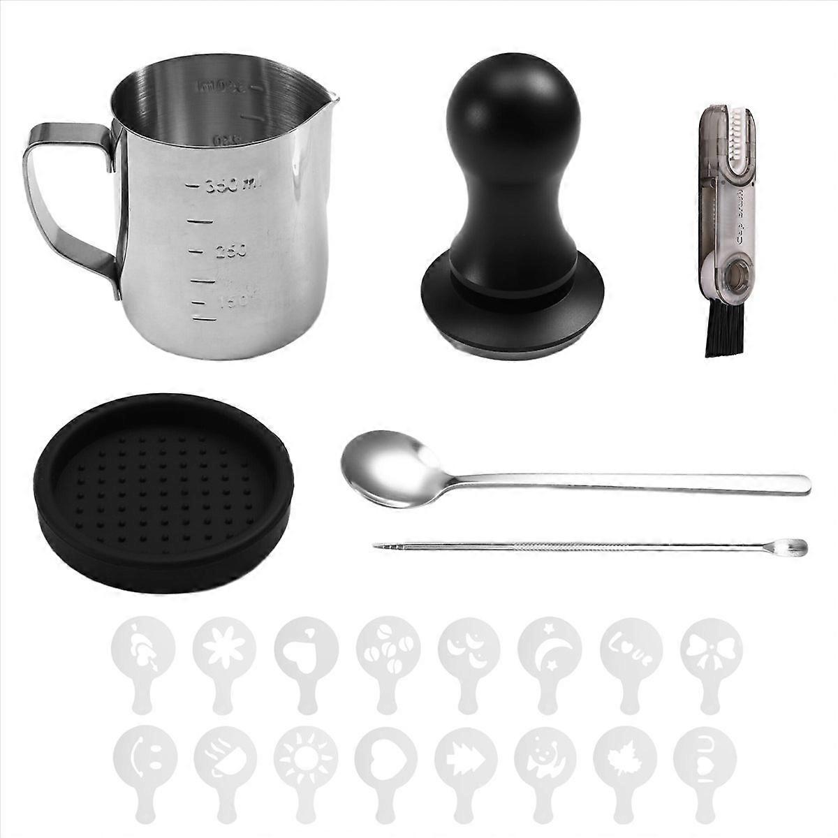 Kaffeetamper-set, Espresso-zubehörset, Inklusive Eines 51-mm-espressotampers Und Eines Kaffeerührers.