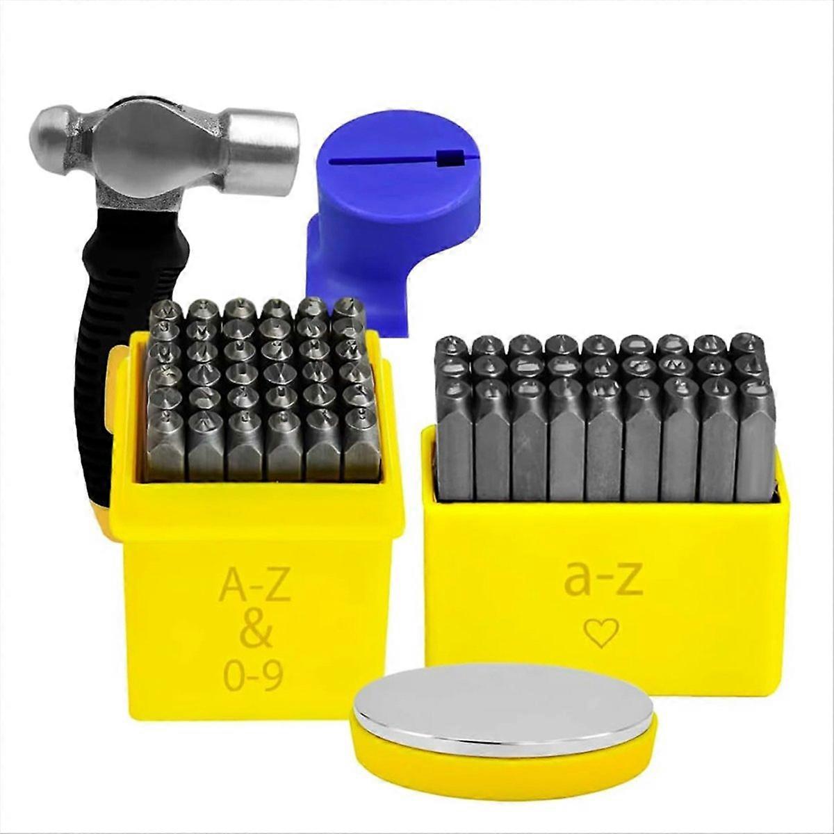Metallstanzset – Set Mit Buchstabenstempeln, Metallstempeln Für Die Schmuckherstellung, Lederarbeiten, Zahlen- Und Buchstabenstanzset Aus Stahl