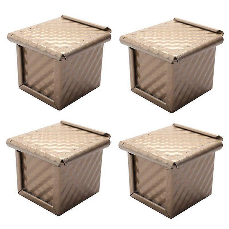 Brotbackform Mit Deckel, Antihaftbeschichtet, Für Perfektes Backen (4 Stück)