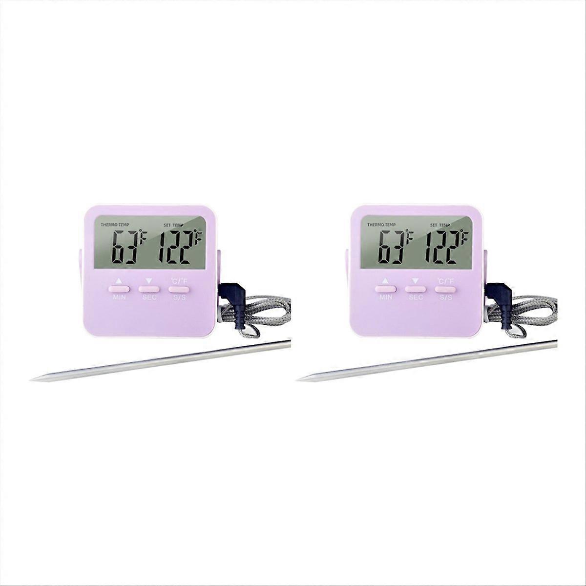 Lebensmittelthermometer Mit Kochtemperaturalarm Und Led-anzeige