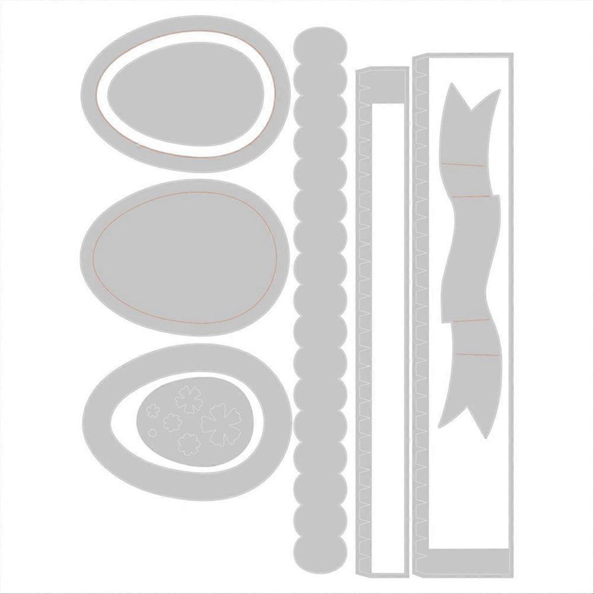 Metallstanzformen Für Ostereierboxen, Unverzichtbare Schablonen Für Scrapbooking