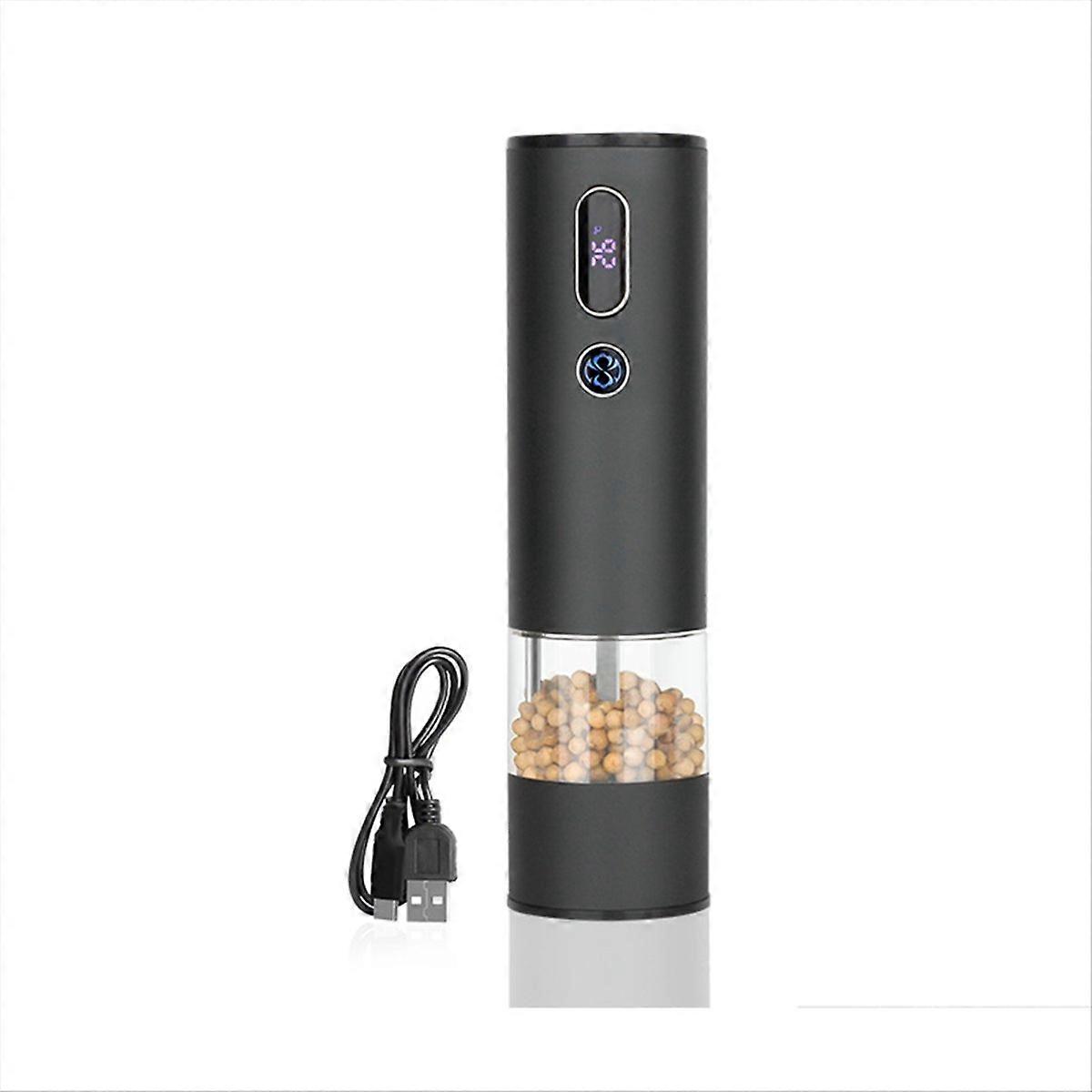 Elektrische Pfeffermühle Mit Usb-aufladung Für Den Hausgebrauch, Mühle Für Pfeffer Und Meersalz, Küchenaccessoire