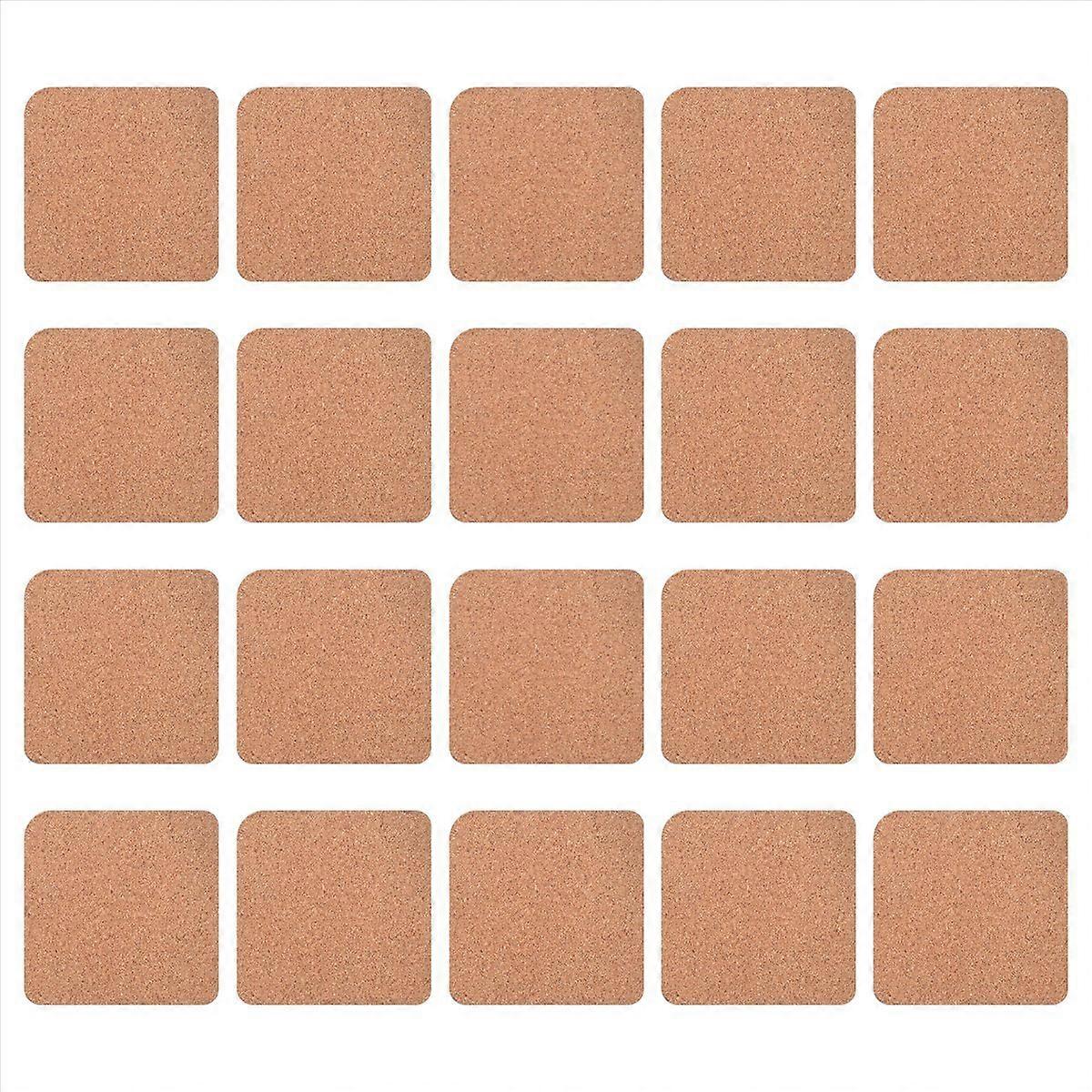 Packung Mit 20 Unbedruckten Untersetzern Für Sublimationsdruck, 9,9 X 9,9 Cm
