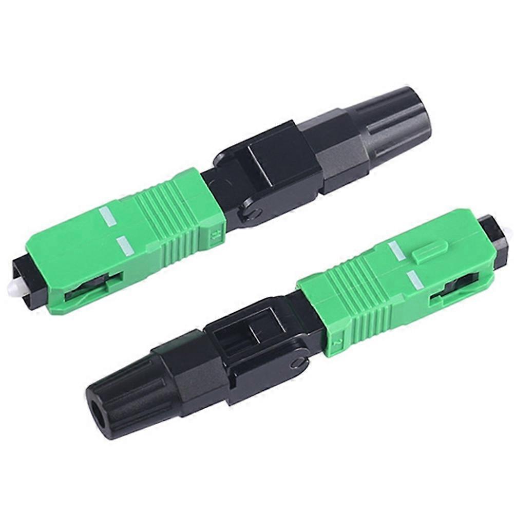 Sc-apc Glasfaserstecker, Kaltcrimper Für Ftth-glasfaser, Integriertes Lederkabel, Schnellverbinder (100 Stück).
