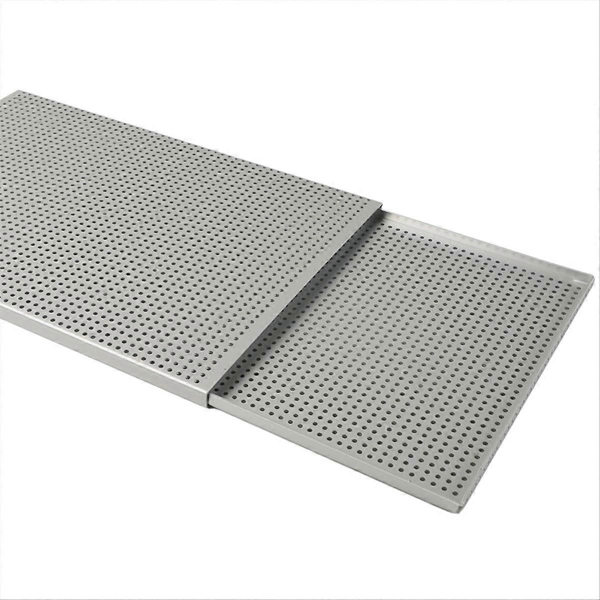 Backblech Für Blätterteig, Perforiertes, Dehnungsarmes Blech, Aus Hart Eloxierter Aluminiumlegierung Der Güteklasse A.