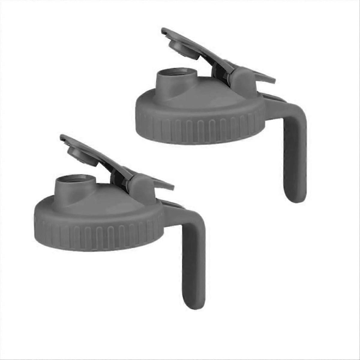 Set Mit 2 Weithals-klappdeckeln Für Einmachgläser, Luftdichter Verschluss, Grau