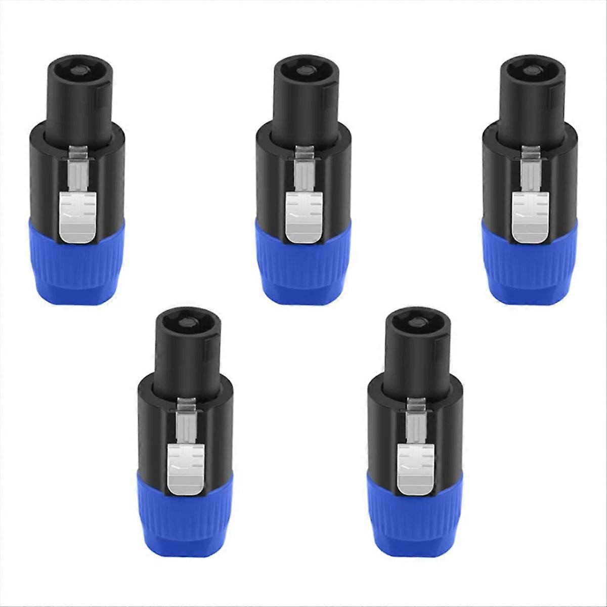 Packung Mit 5 Nl4fc 4-poligen Lautsprechersteckern Mit Drehverriegelung, Audiokabeladapter Für Nl4fx-, Nlt4x- Und Nl2fc-zubehör (b)
