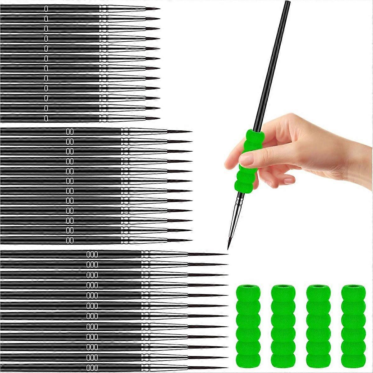 Set Mit 36 Präzisionspinseln, Feine Und Winzige Pinsel Für Künstler, Ideal Für Detailmalerei Und Miniatur-aquarellmalerei.