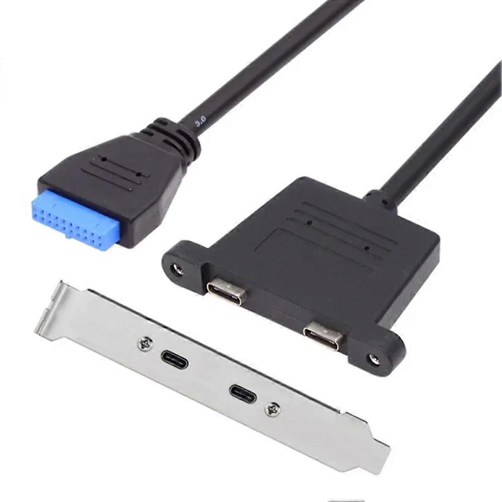 Frontseitiger 0,5-m-pci-kartensteckplatz, Usb-3.1-anschluss, 20-poliges Usb-c-datenverlängerungskabel (buchse Auf Zwei Buchsen) Mit Rahmen