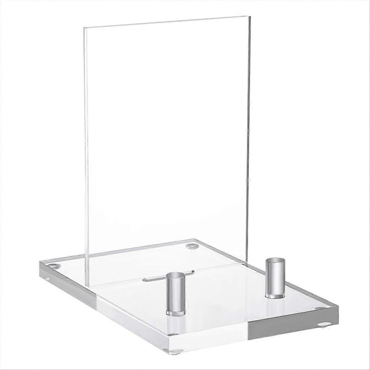 Transparente Acryl-staffelei Mit Stifthalterungen Für Fotos, Handy Oder Kunstwerke.
