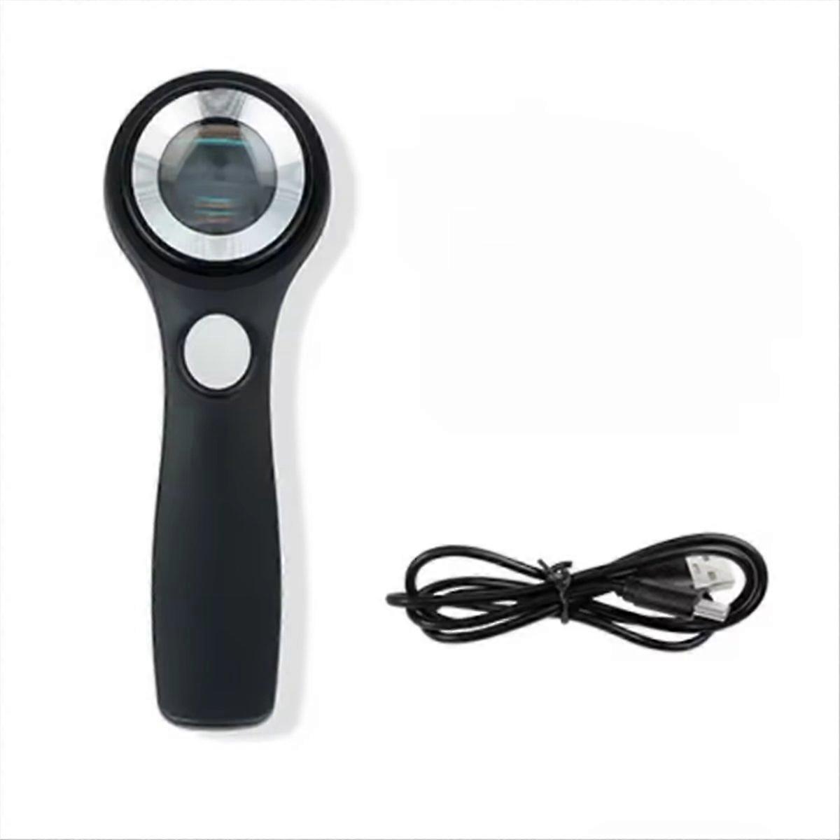 Tragbare 60-fache Vergrößerungslupe Mit Uv-beleuchtung, Usb-wiederaufladbar, Leselupe Für Juweliere, Taschenlupe.